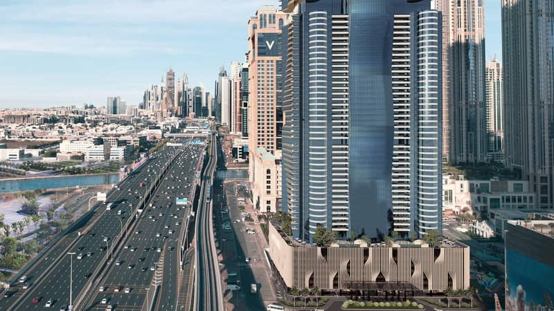 Высотная резиденция Al Habtoor Tower с бассейном и зоной отдыха, Business Bay, Дубай, ОАЭ — фото 4
