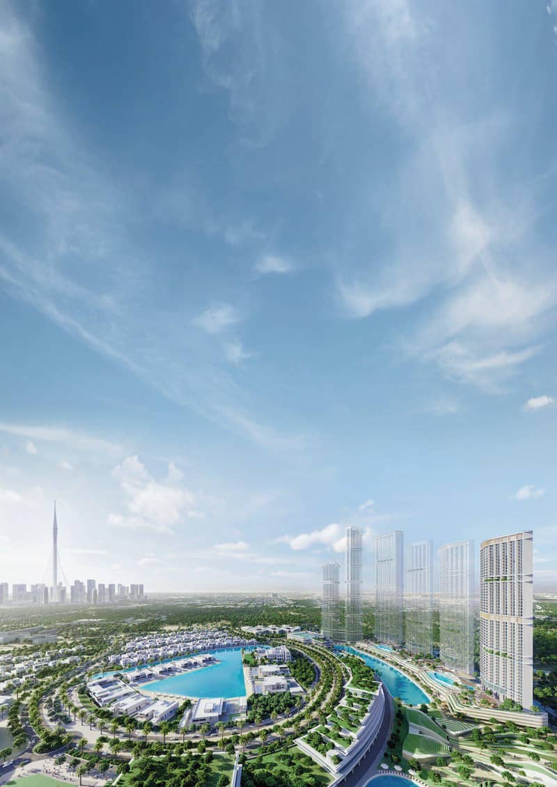 New high-rise residence 330 Riverside Crescent close to the international airport and the city center, Nad Al Sheba 1, Dubai, UAE — photo 9