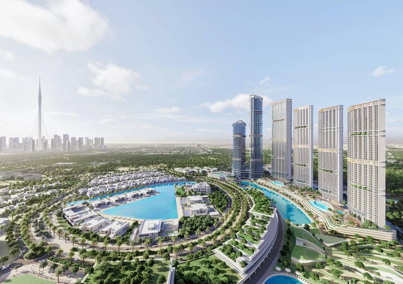 New high-rise residence 330 Riverside Crescent close to the international airport and the city center, Nad Al Sheba 1, Dubai, UAE — photo 7