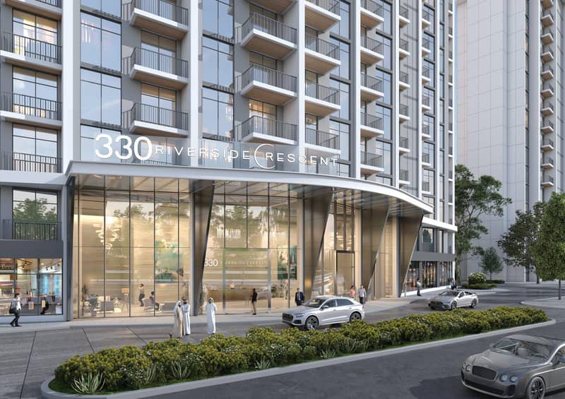 New high-rise residence 330 Riverside Crescent close to the international airport and the city center, Nad Al Sheba 1, Dubai, UAE — photo 3
