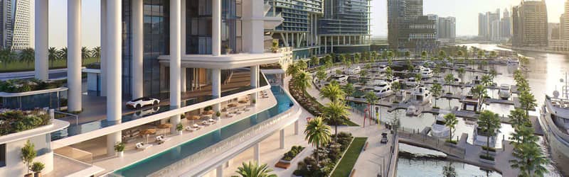Новая элитная резиденция у воды Vela с пляжем и причалом в районе Business Bay, Дубай, ОАЭ — фото 4
