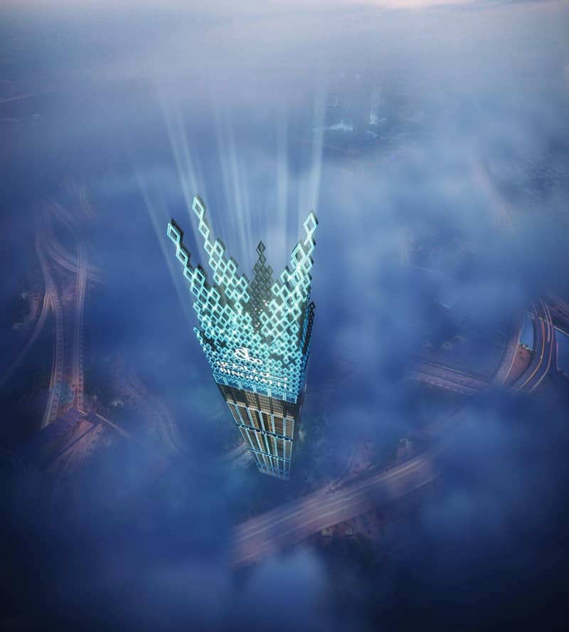 Burj Binghatti Jacob Residences — luxury high-rise residence with a swimming pool and a spa center near a yacht club in Business Bay, Dubai — photo 18