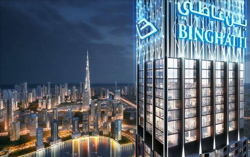 Burj Binghatti Jacob Residences — luxury high-rise residence with a swimming pool and a spa center near a yacht club in Business Bay, Dubai — photo 8