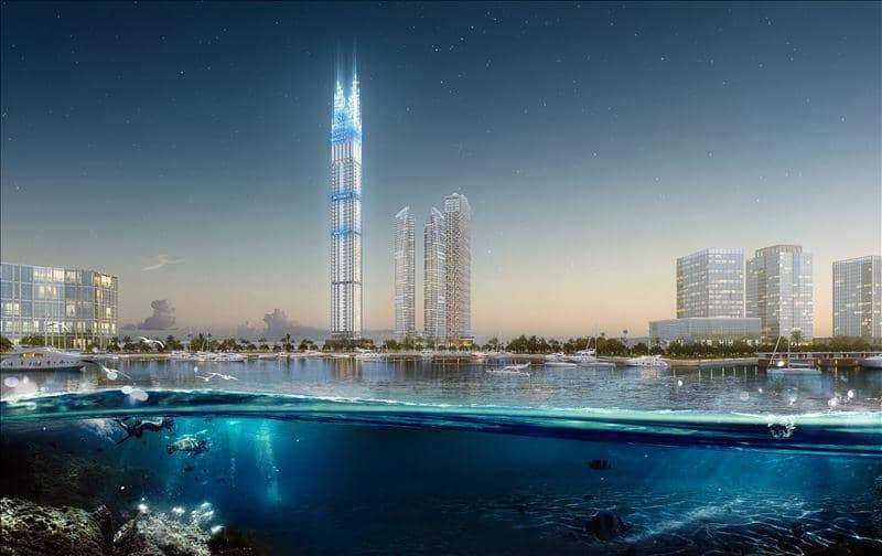 Burj Binghatti Jacob Residences — luxury high-rise residence with a swimming pool and a spa center near a yacht club in Business Bay, Dubai — photo 4
