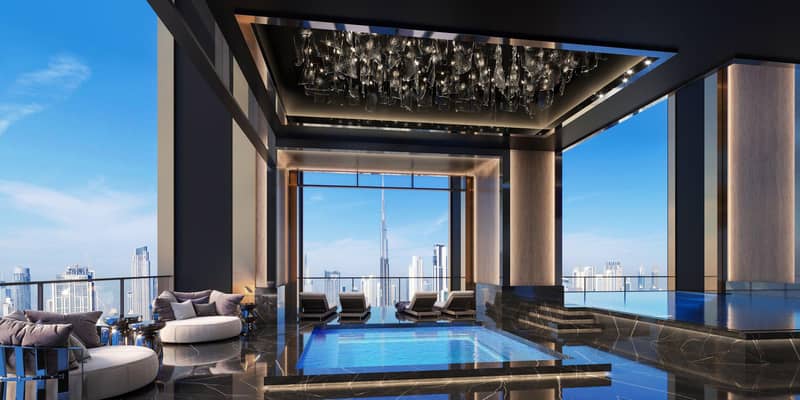Burj Binghatti Jacob Residences — luxury high-rise residence with a swimming pool and a spa center near a yacht club in Business Bay, Dubai — photo 32