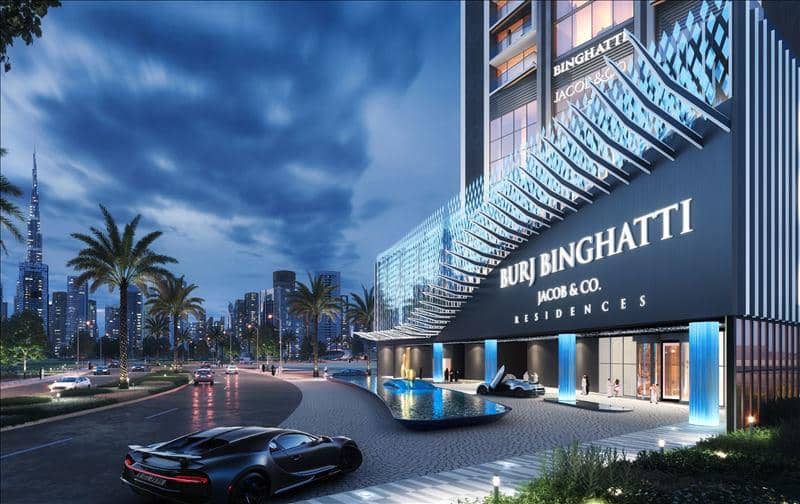 Burj Binghatti Jacob Residences — luxury high-rise residence with a swimming pool and a spa center near a yacht club in Business Bay, Dubai — photo 6