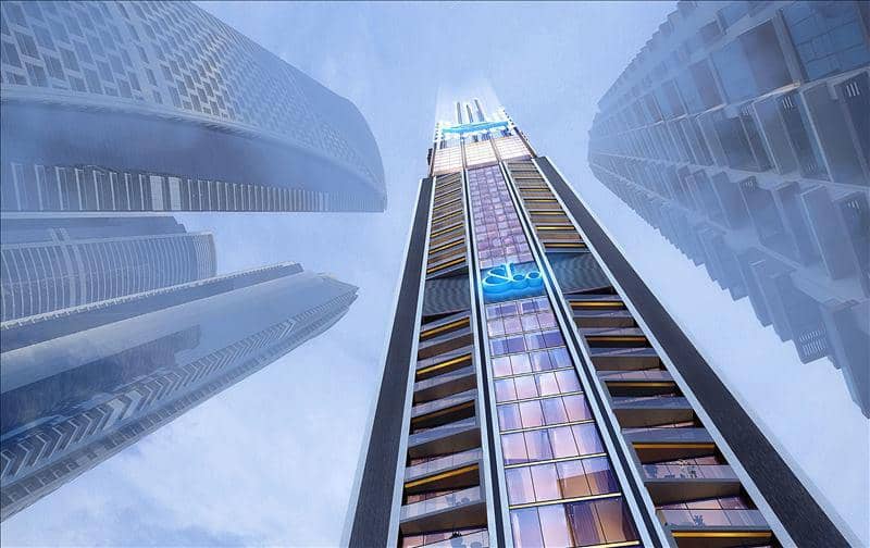 Burj Binghatti Jacob Residences — luxury high-rise residence with a swimming pool and a spa center near a yacht club in Business Bay, Dubai — photo 11