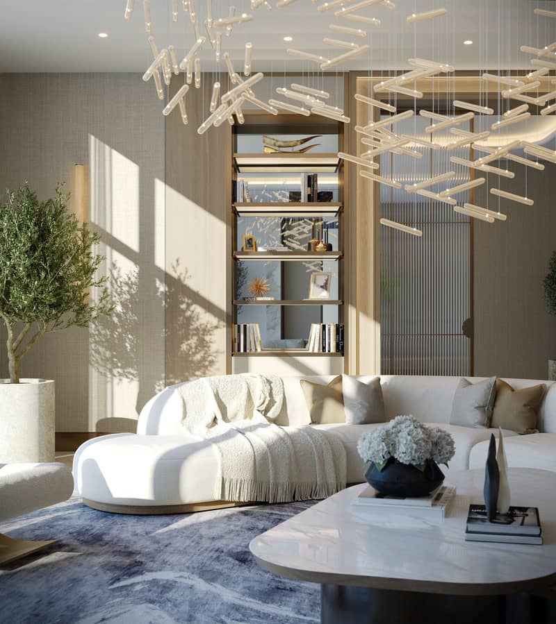 Эксклюзивные люксовые апартаменты Seahaven Sky c видом на пристань для яхт, море, острова, колесо обозрения, Dubai Marina, Дубай, ОАЭ — фото 15