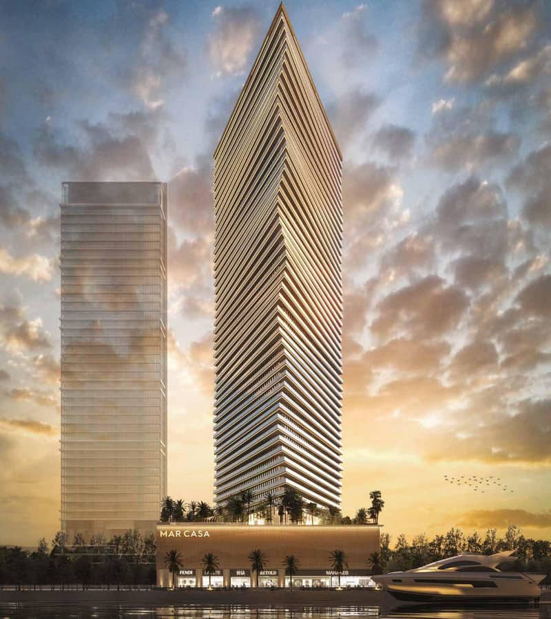 Новая высотная резиденция Mar Casa с пляжем, бассейнами и спа-центром, Maritime City, Дубай, ОАЭ — фото 14
