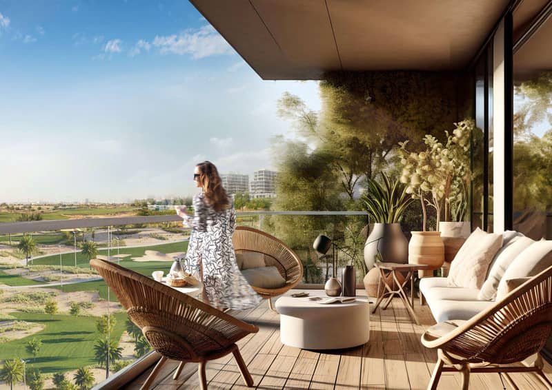 Golf Greens — new apartments in premium residential complex by DAMAC with the richest infrastructure in DAMAC Hills, Dubai — photo 12