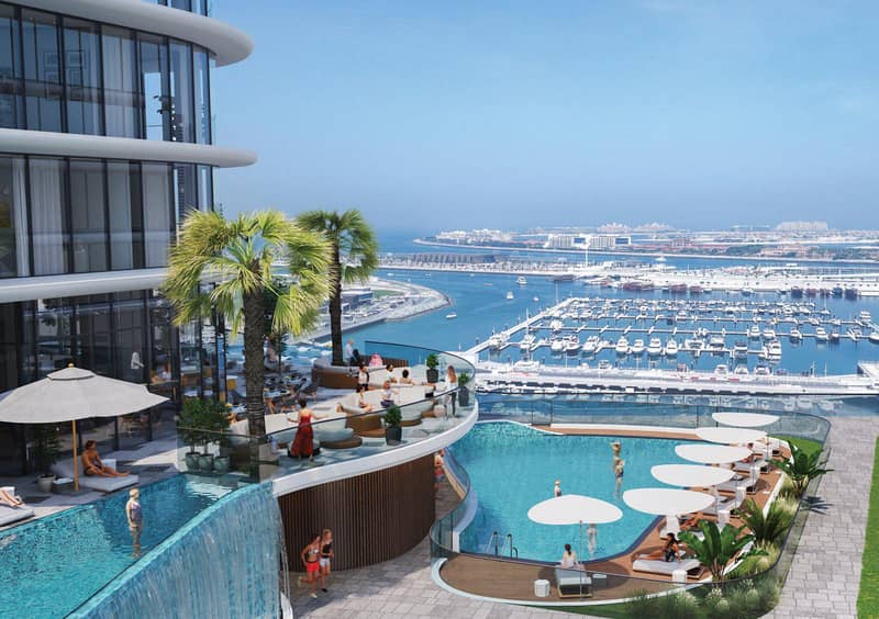 New high-rise residence Seahaven Tower B with a swimming pool and a health center, Dubai Marina, Dubai, UAE — photo 5