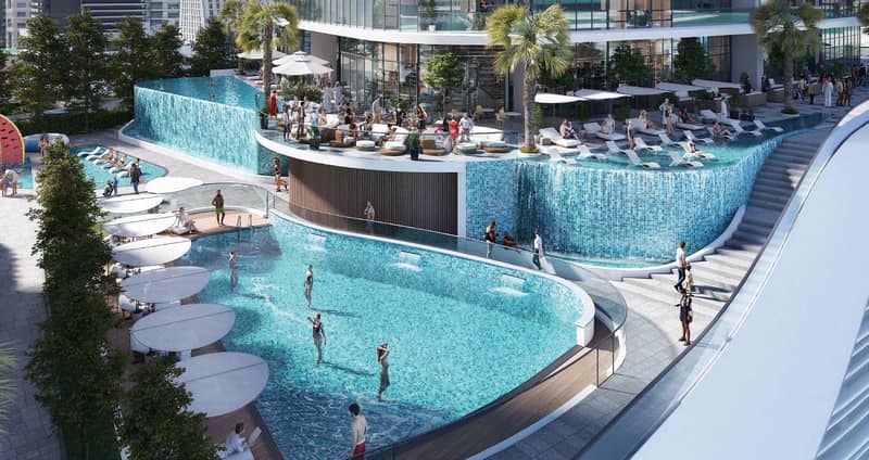 New high-rise residence Seahaven Tower B with a swimming pool and a health center, Dubai Marina, Dubai, UAE — photo 7