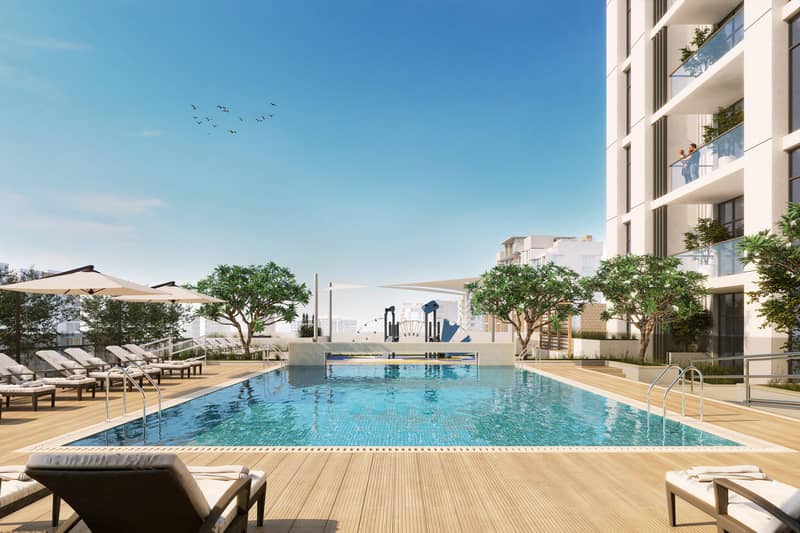 New residence Central with swimming pools and a lounge area near a highway and a metro station, Jebel Ali Village, Dubai, UAE — photo 5