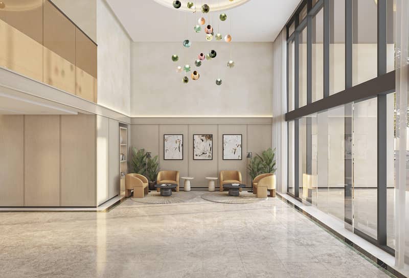 New residence Central with swimming pools and a lounge area near a highway and a metro station, Jebel Ali Village, Dubai, UAE — photo 7