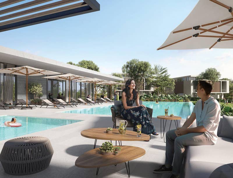 New complex of townhouses Shamsa with swimming pools and a nature reserve, Expo City, Dubai, UAE — photo 4