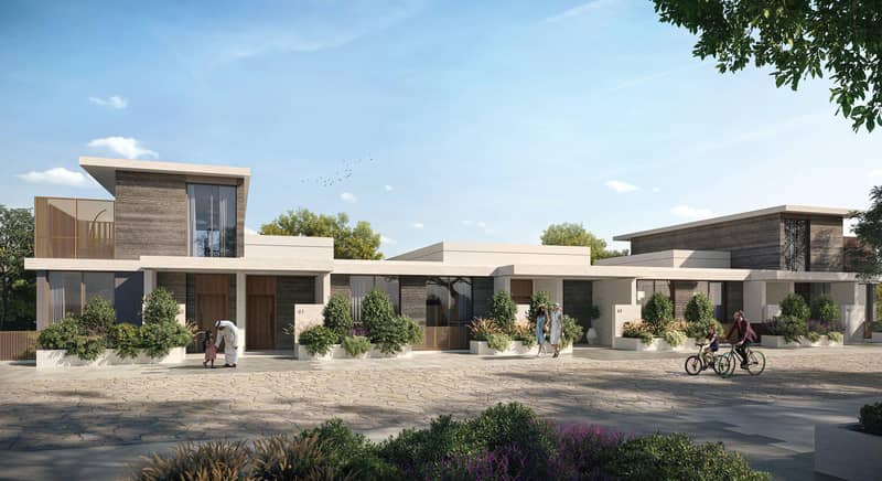 New complex of townhouses Shamsa with swimming pools and a nature reserve, Expo City, Dubai, UAE — photo 3