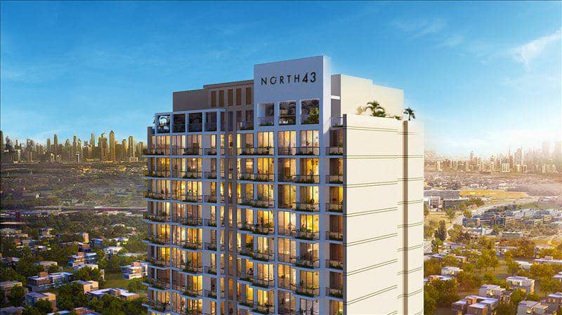 Новая резиденция North 43 с бассейном и ресторанами в центре района JVC, Дубай, ОАЭ — фото 8