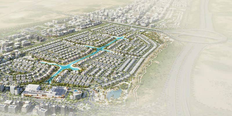 Новый комплекс вилл South Bay с лагунами, пляжами и торговым центром, Dubai South, ОАЭ — фото 25