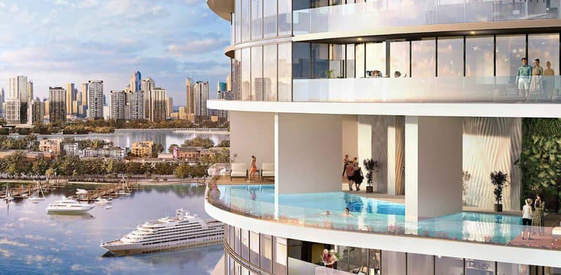 Harbour Lights — luxury high-rise waterfront residence by DAMAC with a private beach and a swimming pool in Dubai Maritime City — photo 8