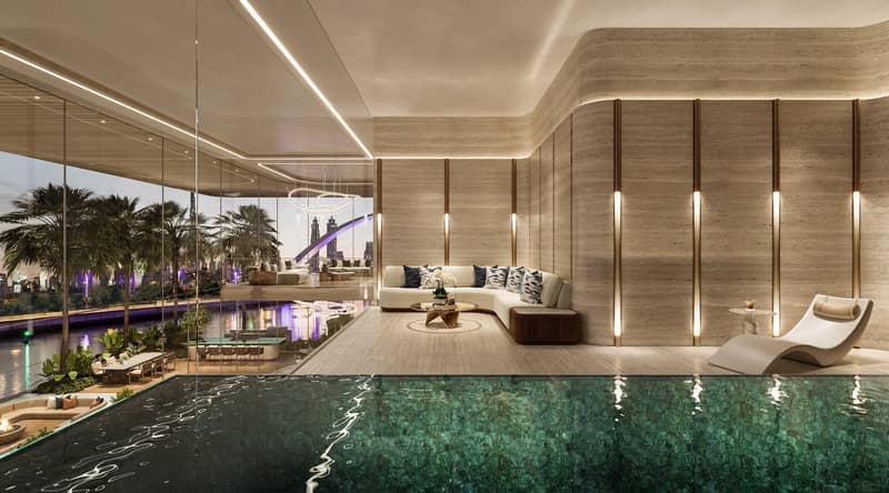 New luxury residence Casa Canal with a swimming pool, a spa center and around-the-clock security, Safa Park, Dubai, UAE — photo 10