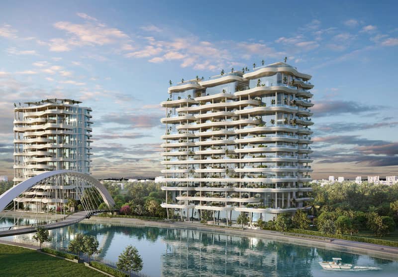 New luxury residence Casa Canal with a swimming pool, a spa center and around-the-clock security, Safa Park, Dubai, UAE — photo 2