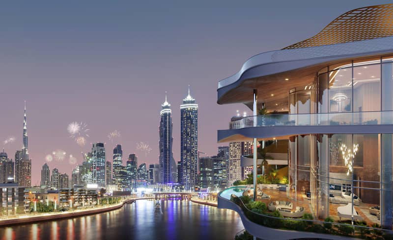 New residence One Canal with a swimming pool and a spa center, Canal Front, Dubai, UAE — photo 7