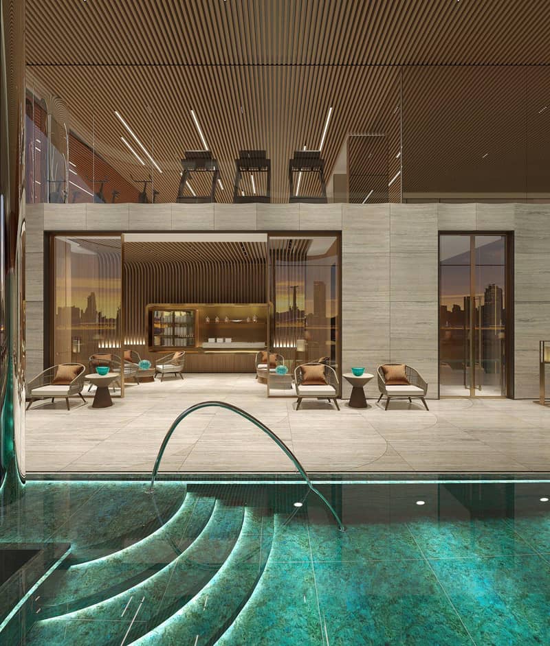 New residence One Canal with a swimming pool and a spa center, Canal Front, Dubai, UAE — photo 12
