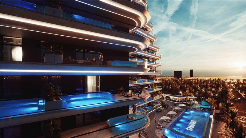 Новая резиденция Samana Portofino с бассейнами и зоной отдыха, Dubai Production City, Дубай, ОАЭ — фото 20