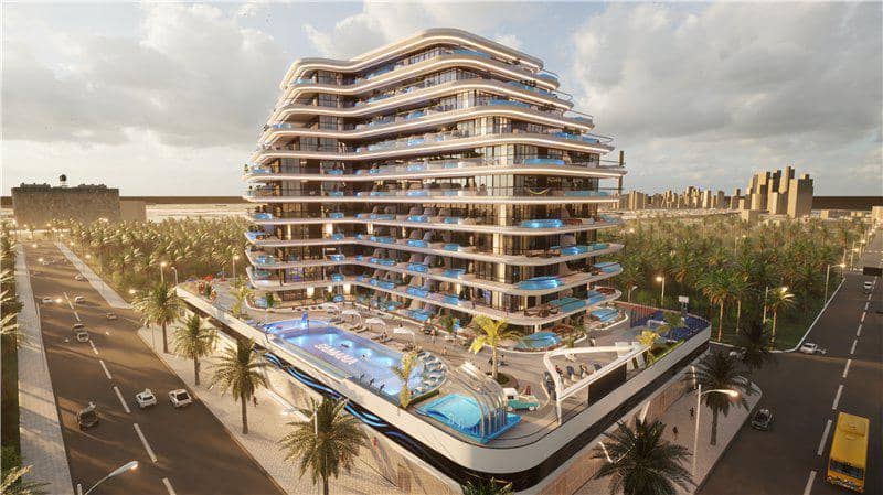Новая резиденция Samana Portofino с бассейнами и зоной отдыха, Dubai Production City, Дубай, ОАЭ — фото 29