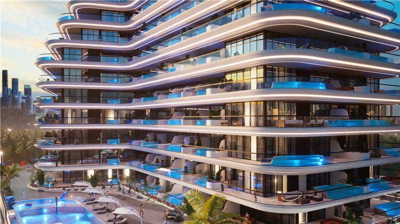 Новая резиденция Samana Portofino с бассейнами и зоной отдыха, Dubai Production City, Дубай, ОАЭ — фото 10