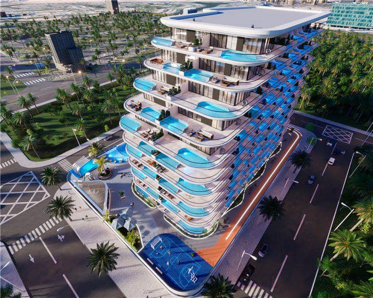 Новая резиденция Samana Portofino с бассейнами и зоной отдыха, Dubai Production City, Дубай, ОАЭ — фото 23