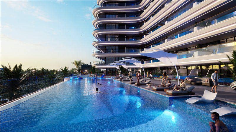 Новая резиденция Samana Portofino с бассейнами и зоной отдыха, Dubai Production City, Дубай, ОАЭ — фото 13
