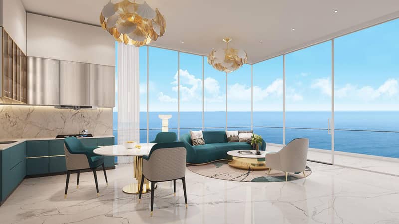 New high-rise residence Oceanz with a swimming pool, a spa center and a business center, Maritime City, Dubai, UAE — photo 4