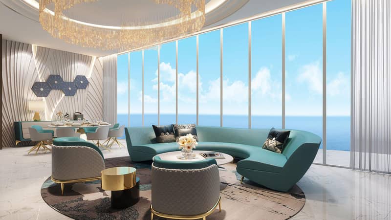 New high-rise residence Oceanz with a swimming pool, a spa center and a business center, Maritime City, Dubai, UAE — photo 13