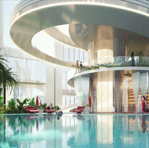 New high-rise residence Volta with a swimming pool and a panoramic view close to Dubai Mall, Business Bay, Dubai, UAE — photo 5
