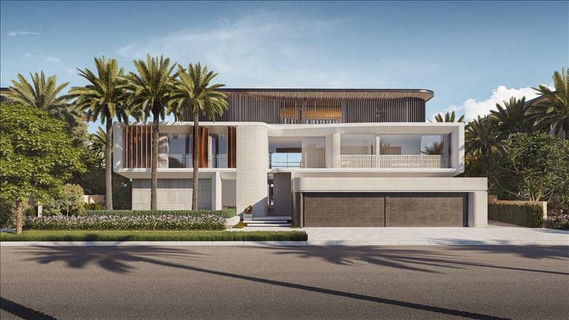 Новый комплекс вилл у воды с бассейном и видом на море Coral villas, Palm Jebel Ali, Дубай, ОАЭ — фото 39