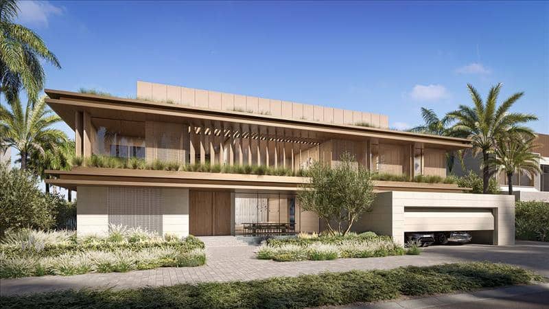 Новый комплекс вилл у воды с бассейном и видом на море Coral villas, Palm Jebel Ali, Дубай, ОАЭ — фото 40