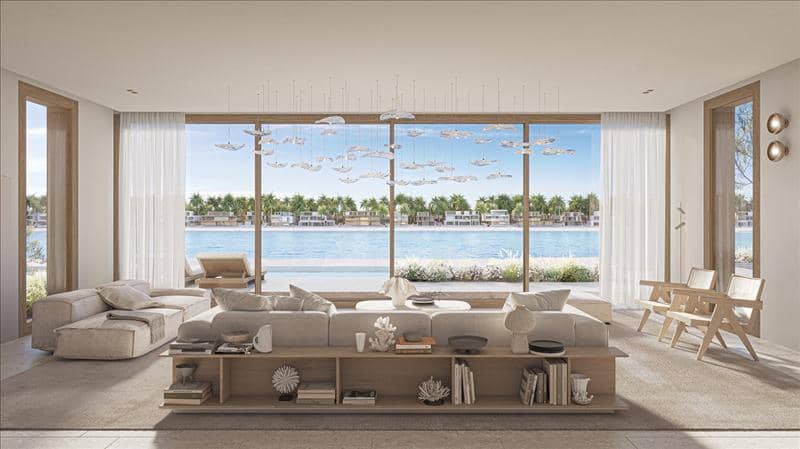 Новый комплекс вилл у воды с бассейном и видом на море Coral villas, Palm Jebel Ali, Дубай, ОАЭ — фото 10