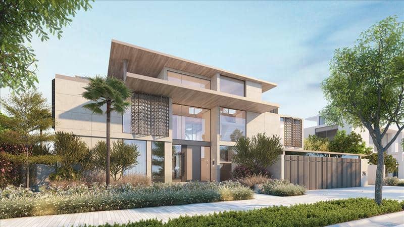 Новый комплекс вилл у воды с бассейном и видом на море Coral villas, Palm Jebel Ali, Дубай, ОАЭ — фото 43
