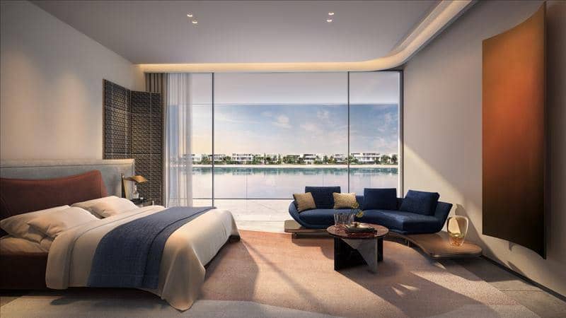 Новый комплекс вилл у воды с бассейном и видом на море Coral villas, Palm Jebel Ali, Дубай, ОАЭ — фото 21