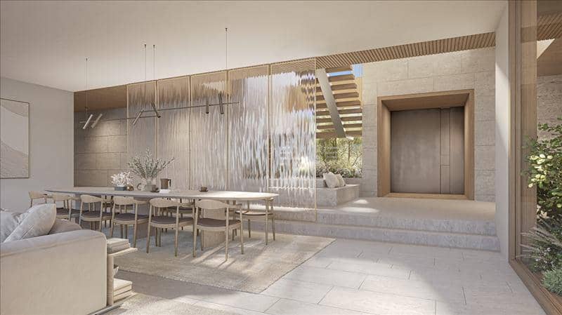 Новый комплекс вилл у воды с бассейном и видом на море Coral villas, Palm Jebel Ali, Дубай, ОАЭ — фото 14