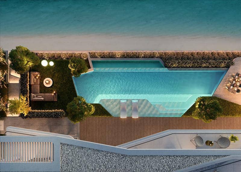 Новый комплекс вилл у воды с бассейном и видом на море Coral villas, Palm Jebel Ali, Дубай, ОАЭ — фото 36