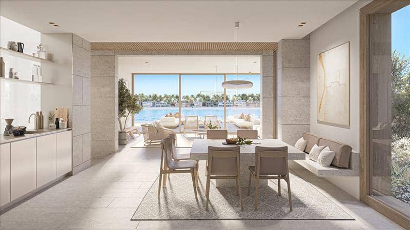 Новый комплекс вилл у воды с бассейном и видом на море Coral villas, Palm Jebel Ali, Дубай, ОАЭ — фото 13