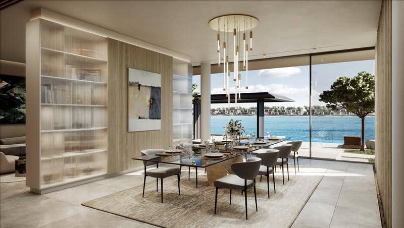 Новый комплекс вилл у воды с бассейном и видом на море Coral villas, Palm Jebel Ali, Дубай, ОАЭ — фото 12