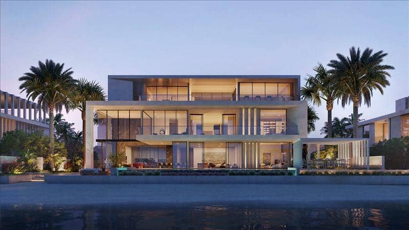 Новый комплекс вилл у воды с бассейном и видом на море Coral villas, Palm Jebel Ali, Дубай, ОАЭ — фото 42