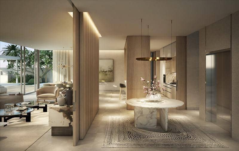 Новый комплекс вилл у воды с бассейном и видом на море Coral villas, Palm Jebel Ali, Дубай, ОАЭ — фото 19