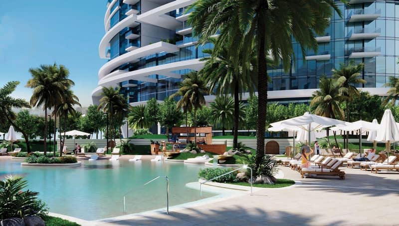 Новая высотная резиденция Damac Casa с бассейнами и садами, Dubai Media city, Дубай, ОАЭ — фото 4