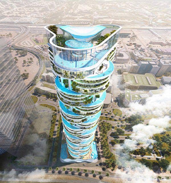 Новая высотная резиденция Damac Casa с бассейнами и садами, Dubai Media city, Дубай, ОАЭ — фото 3