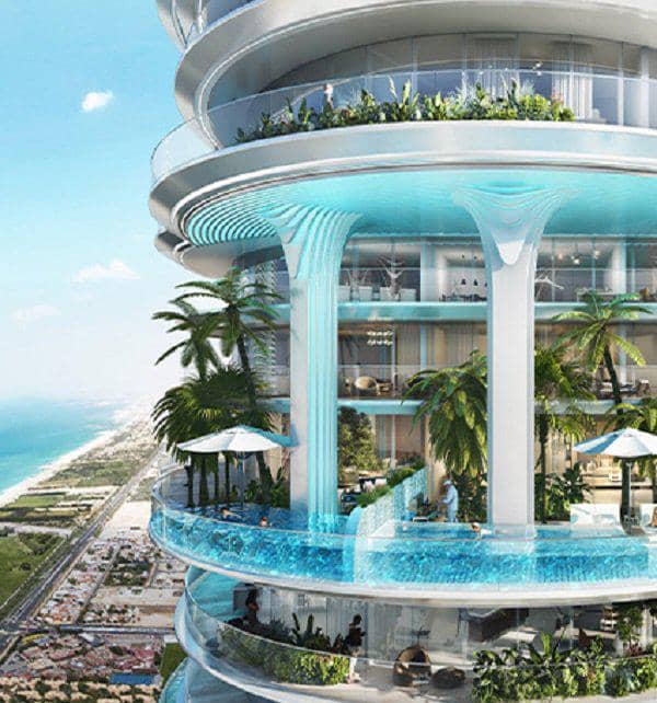 Новая высотная резиденция Damac Casa с бассейнами и садами, Dubai Media city, Дубай, ОАЭ — фото 2
