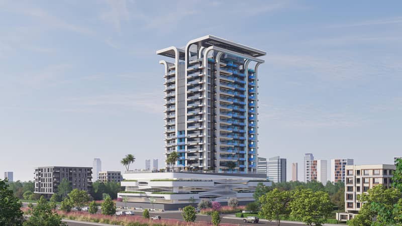 Modern apartments with private pools, in a multi-storey residential complex with developed infrastructure, JVC, Dubai, UAE — photo 8